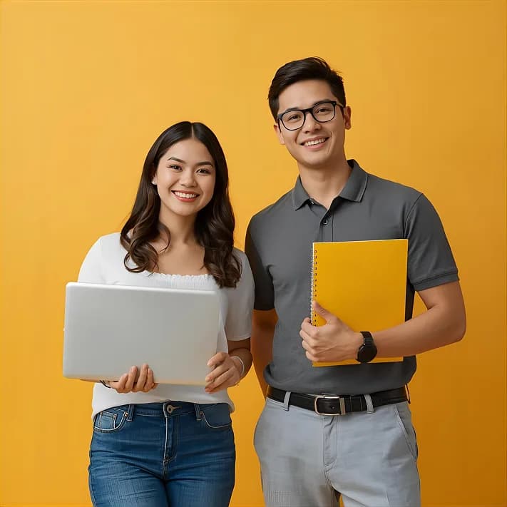 Waymaker learners holding study materials